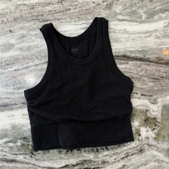 ALO Yoga Black Sports Bra - Picture 4 of 7